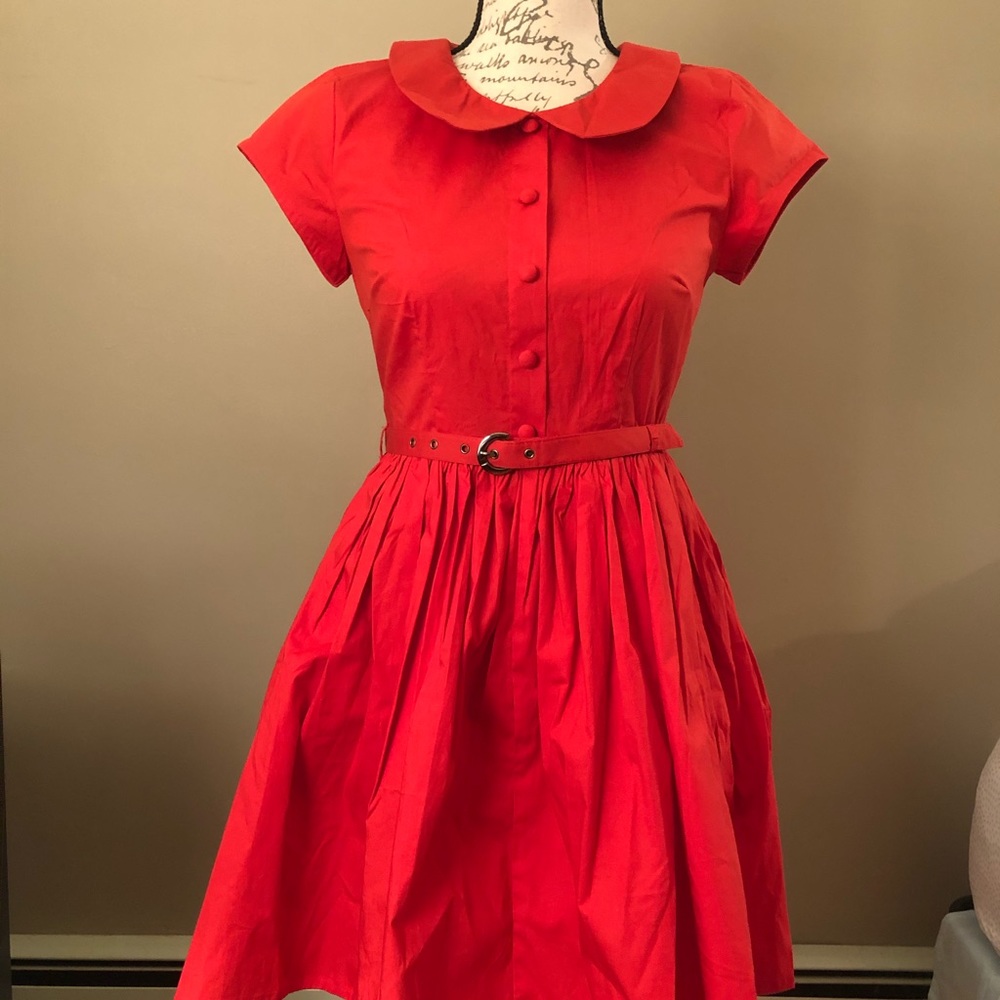 Red Vintage Inspired Dress